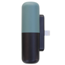 Carregador portátil em formato de cápsula azul da Hesxuno, compacto e leve, ideal para recarregar dispositivos em movimento.