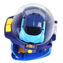 Relógio de carro de brinquedo recarregável Apmemiss, veículo de jogo em azul com design de mini carro de controle remoto.