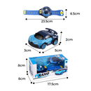 Relógio de carro de controle remoto recarregável Apmemiss, veículo de brinquedo em miniatura com detalhes coloridos e design compacto