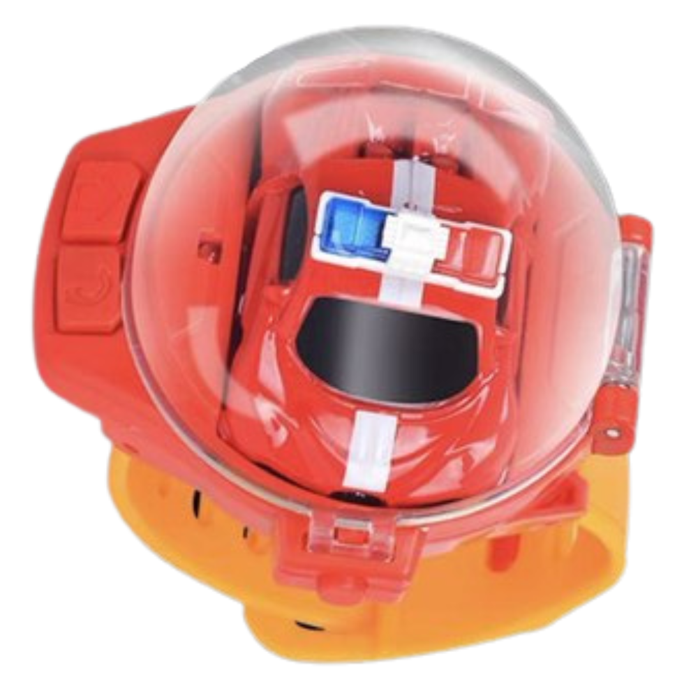 Carrinho de brinquedo carro de controle remoto recarregável Apmemiss, veículo de jogo vermelho com detalhes detalhados.