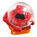 Carro de controle remoto recarregável Apmemiss, veículo de jogo em estilo miniatura vermelho com detalhes.