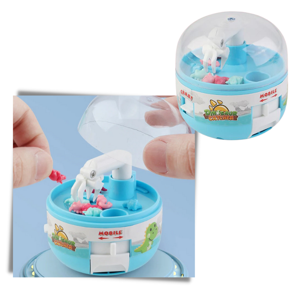 Mini máquina de pinças da brinquedo de atividade One Opening, promove coordenação motora e diversão para crianças.