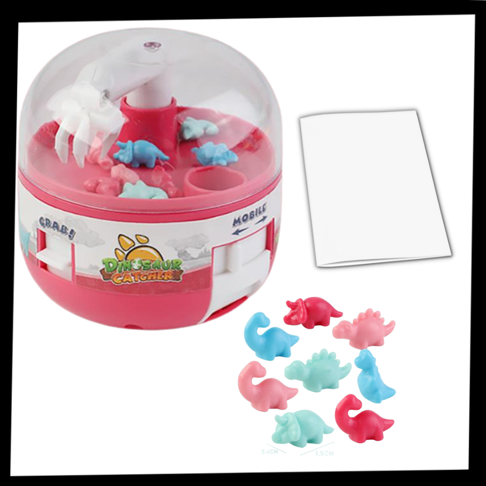 Mini máquina de pinças da marca One Opening, brinquedo de atividade com peças coloridas para crianças.