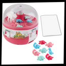 Mini máquina de pinças da marca One Opening, brinquedo de atividade com peças coloridas para crianças.