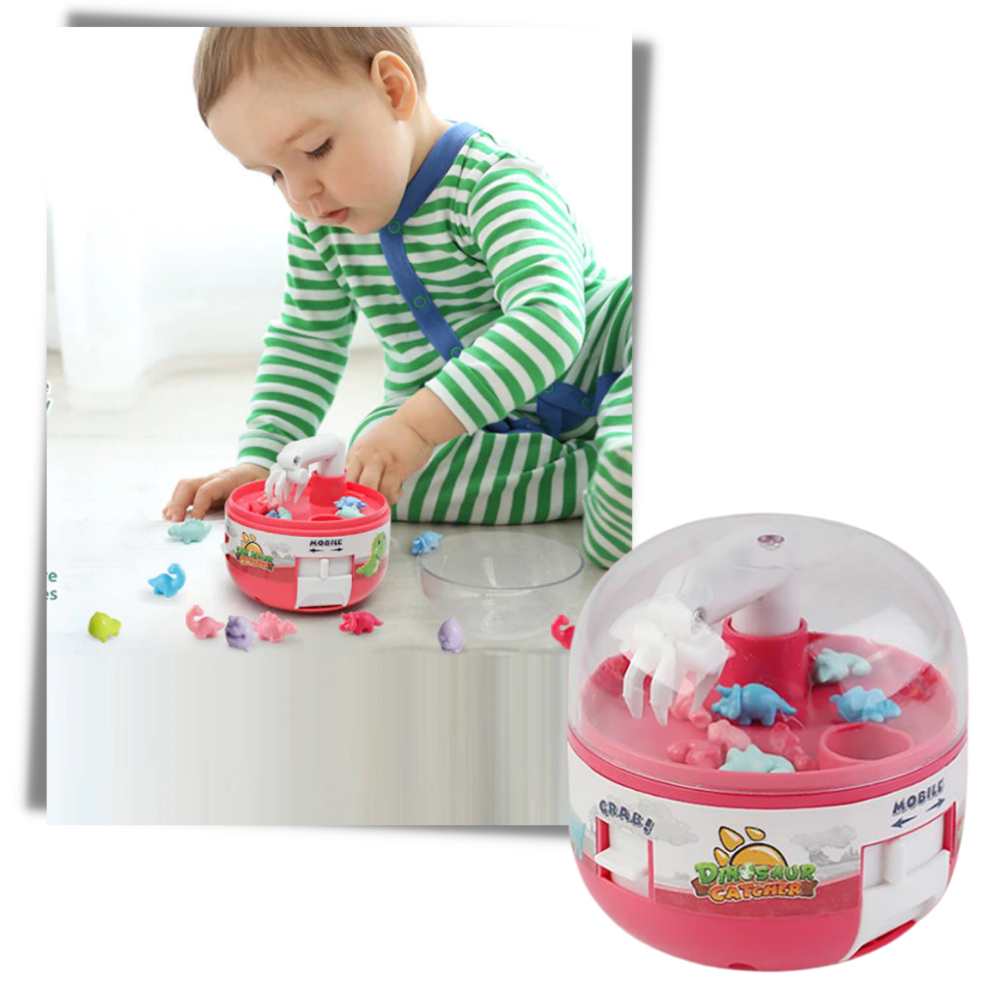 Mini máquina de pinças One Opening, brinquedo de atividade com várias pinças coloridas para diversão infantil.