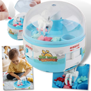 Mini máquina de pinças da marca One Opening, brinquedo de atividade com mini ferramentas para crianças, em cores variadas.