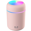 Mini umidificador de ar e difusor de óleos essenciais Hqzy em rosa, acessório para umidificadores, com design compacto e elegante.