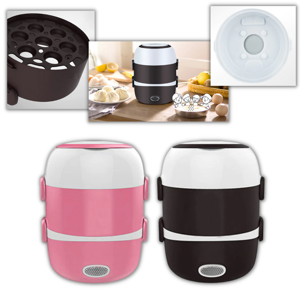 Mini cuiseur elétrico Liveday de eletrodoméstico de cozinha, compacto e prático para preparo de alimentos.