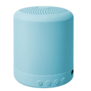 Mini alto-falante Bluetooth Worallymy azul, componente de áudio compacto com controle de volume, ideal para som portátil.
