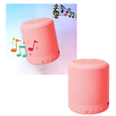 Mini alto-falante Bluetooth Worallymy, componentes de áudio portáteis com controle de volume e conexão sem fio.
