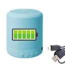 Mini alto-falante Bluetooth Worallymy com carga USB, componentes de áudio portátil, som compacto e de alta qualidade.