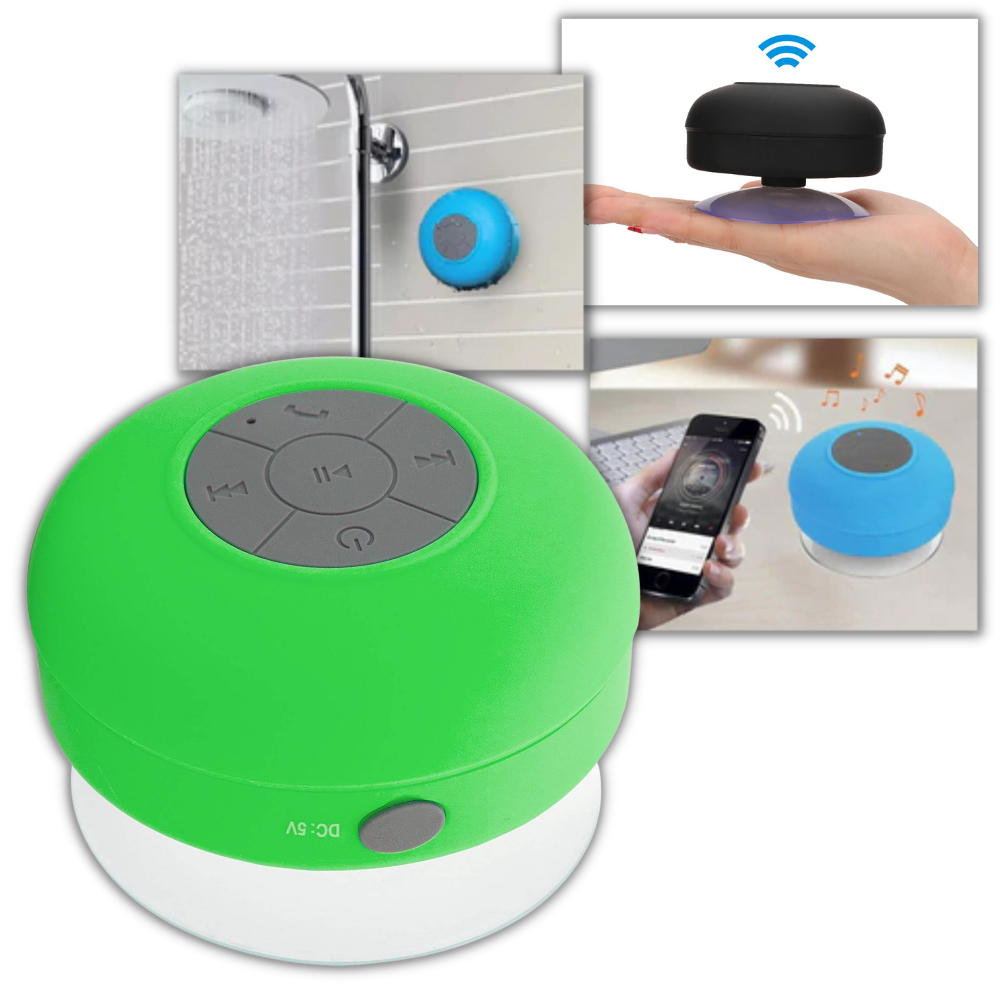 Mini alto-falante Bluetooth à prova d'água Neego, componente de áudio compacto com design resistente à água.