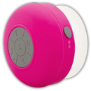 Mini alto-falante Bluetooth Neego à prova d'água em cor rosa, componente de áudio portátil com som estéreo.