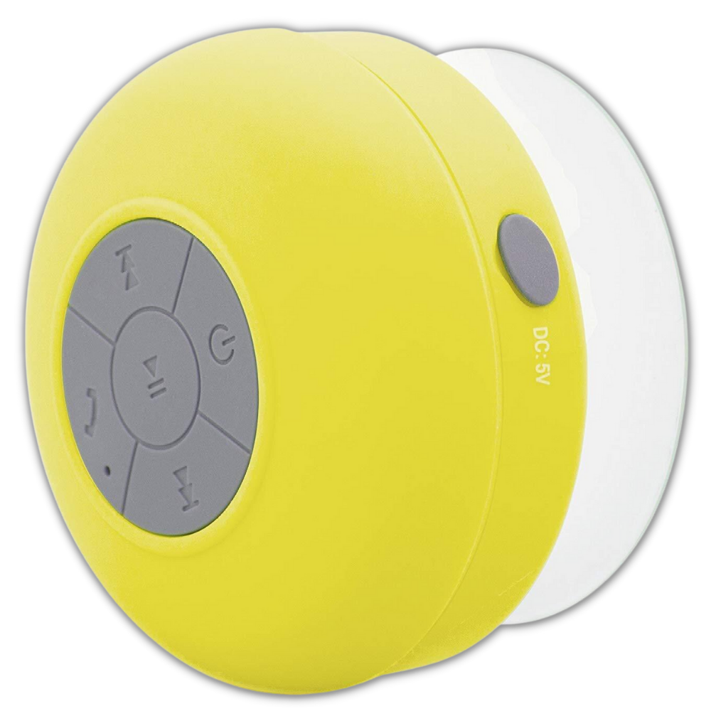 Mini alto-falante Bluetooth à prova d'água Neego em amarelo, compacto e portátil para áudio de alta qualidade