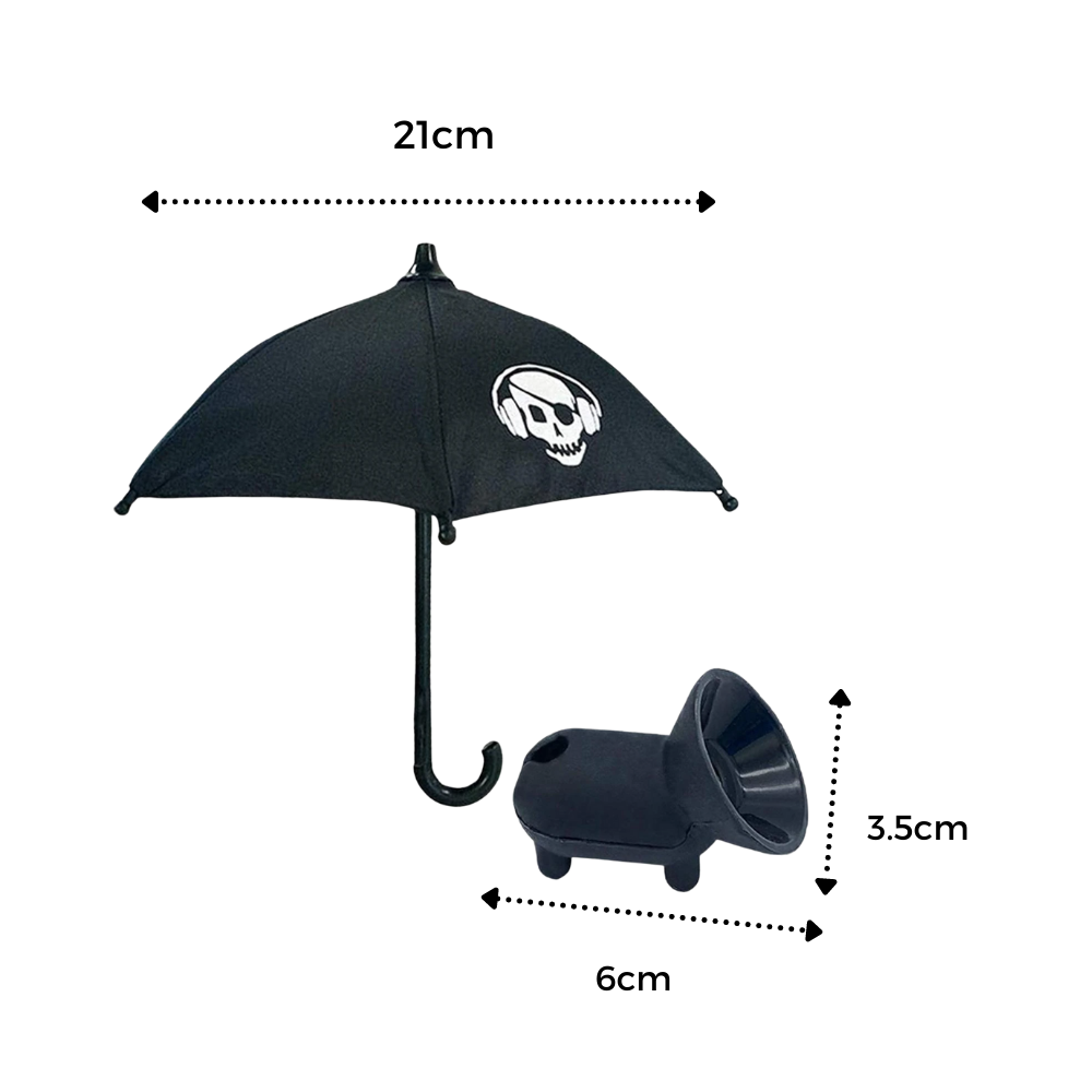 Mini guarda-chuva para telefone Nifei, proteção portátil para dispositivos móveis, compacto e prático para uso diário.