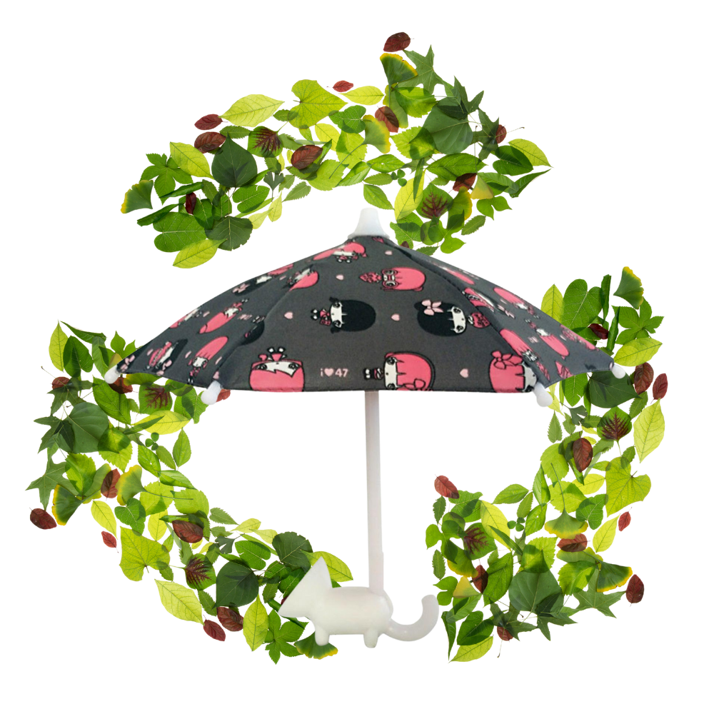 Mini guarda-chuva para telefone Nifei, resistente e ecológico, com design compacto e durável para proteção contra chuva.