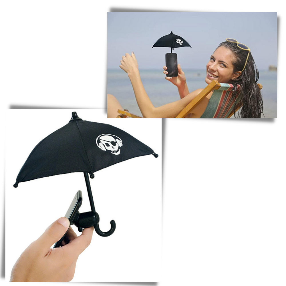 Mini guarda-chuva para telefone Nifei, acessório portátil e leve para proteção contra chuva ao usar o celular