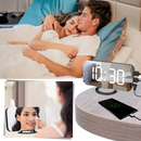 Relógio despertador digital multifuncional Lianwany com display claro e funções variadas, ideal para quarto ou escritório.