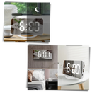 Relógio despertador digital multifuncional Lianwany com visor claro e display LED, ideal para quarto e mesa de trabalho.