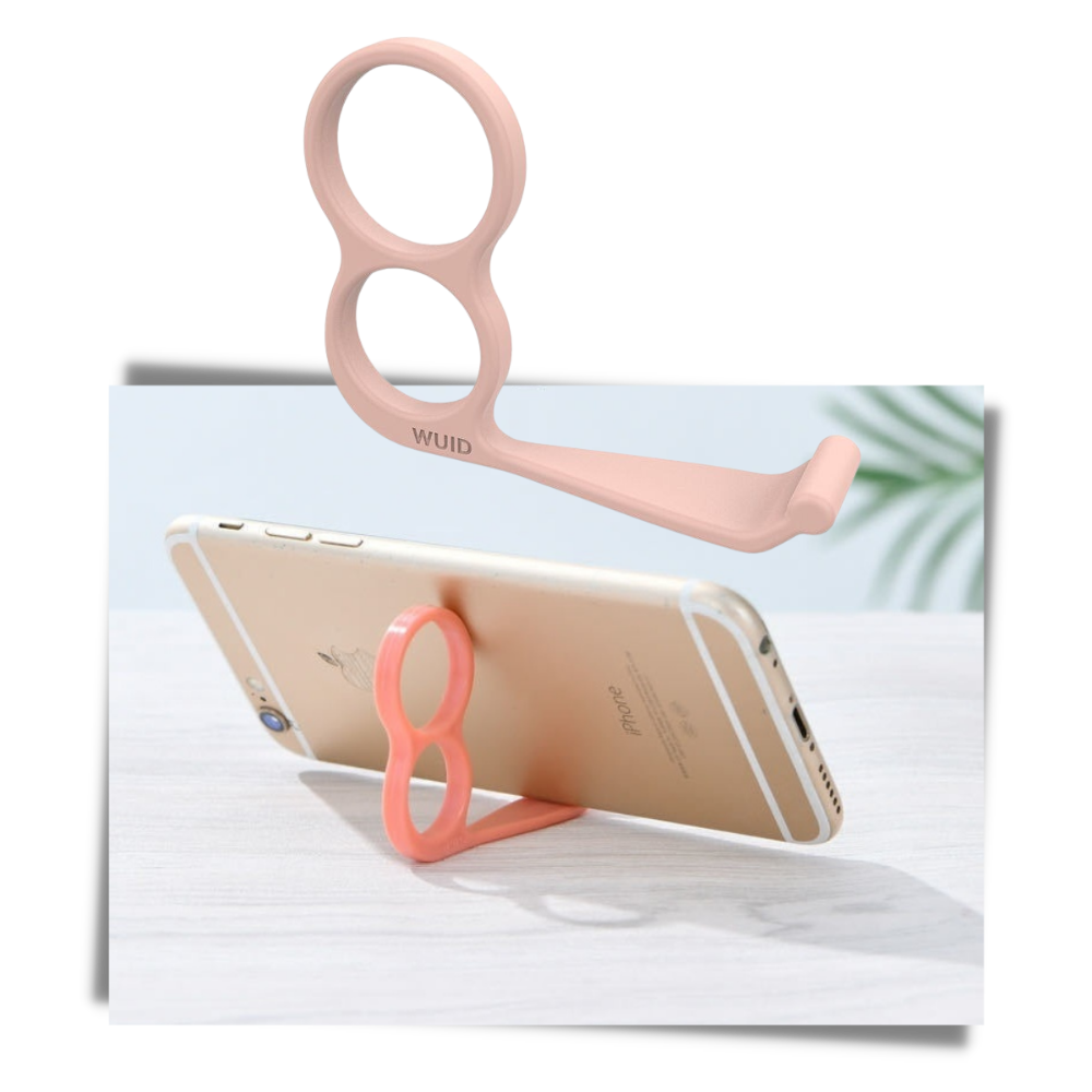 Suporte e gancho para telefone Liveday leve, compacto, com 4 unidades, ideal para prender e apoiar smartphones de forma prática.