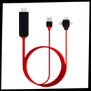 Cabo adaptador HDMI Zeiger para telefones e tablets, gerenciador de cabos com embalagem.