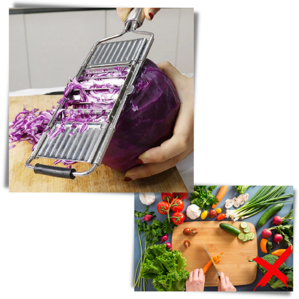 Râpe e fatiador de cozinha multifuncional Fly Sunton, utensílio para ralar, fatiar e triturar alimentos, ideal para preparação de ingredientes.