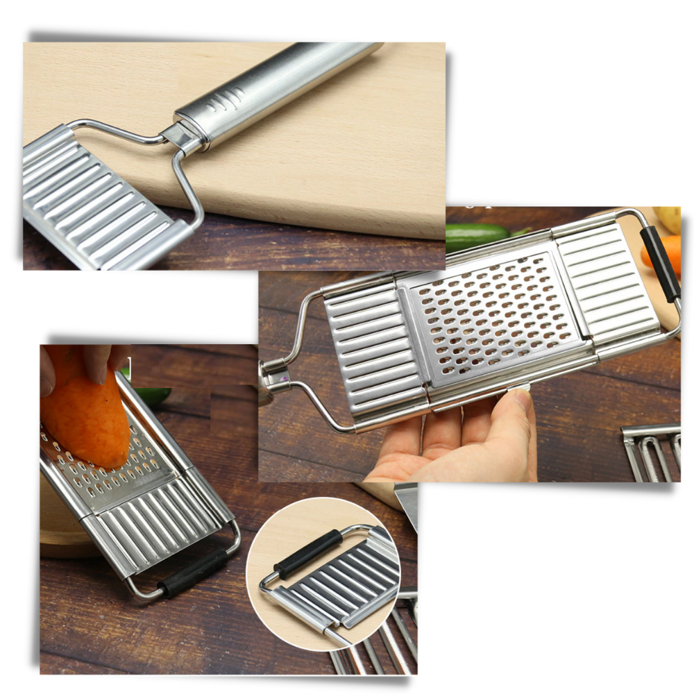 Râpe e éminceur de cuisine Fly Sunton, utensílio multifuncional para ralar, cortar e picar alimentos com materiais de alta qualidade