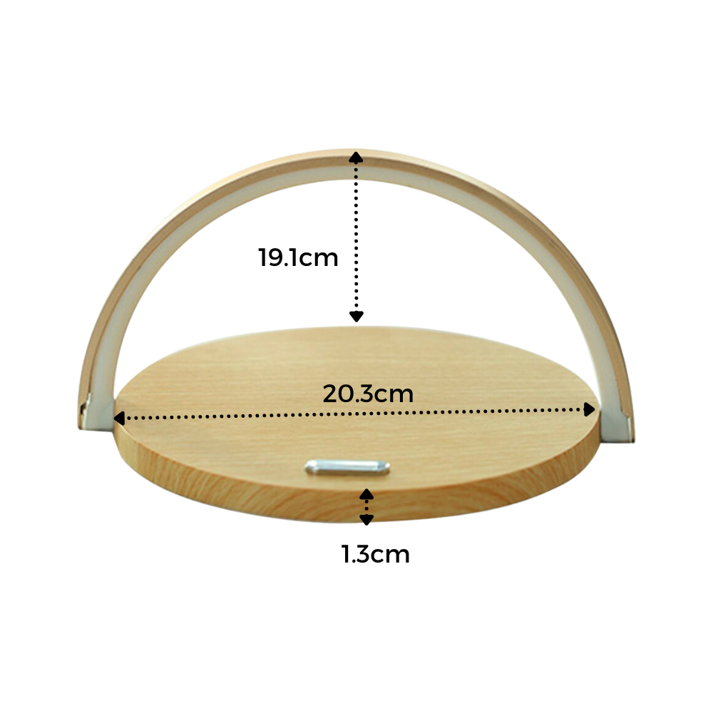 Lâmpada de mesa Vikudaty com carregador de telefone sem fio, função de iluminação multifuncional 3 em 1.