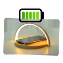 Lâmpada de mesa Vikudaty com carregador de telefone sem fio e função de alimentação 3 em 1, iluminada e moderna.