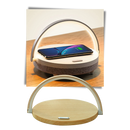 Lâmpada de mesa Vikudaty com carregador de telefone sem fio, iluminação inteligente e funcionalidade 3 em 1.