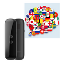 Tradutor eletrônico multilíngue Cm Translator com tela, interface inteligente e suporte a várias línguas.