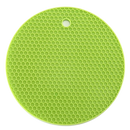Sous-verre porte-pot de silicone verde da Unattainy, utensílio de cozinha para suporte de panelas e tigelas.