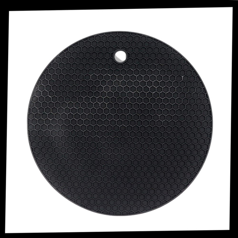 Sous-verre porte-pot de silicone da Unattainy, utensílio de cozinha resistente, usado para proteger superfícies e segurar panelas.