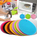 Sous-verre porte-pot de silicone Unattainy, utensílio de cozinha resistente ao calor, com suporte para panelas e utensílios.