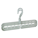 Conjunto de 2 cabides de economia de espaço Homyl para roupas, feitos de plástico verde para organização de lavanderia.
