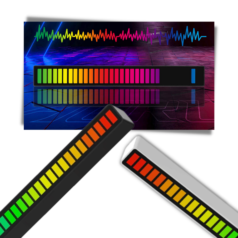 Luminária de ambiente musical com LED ajustável da Yzhm, iluminação suave e controle de música para decorar espaços internos.