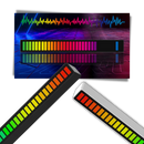 Luminária de ambiente musical com LED ajustável da Yzhm, iluminação suave e controle de música para decorar espaços internos.