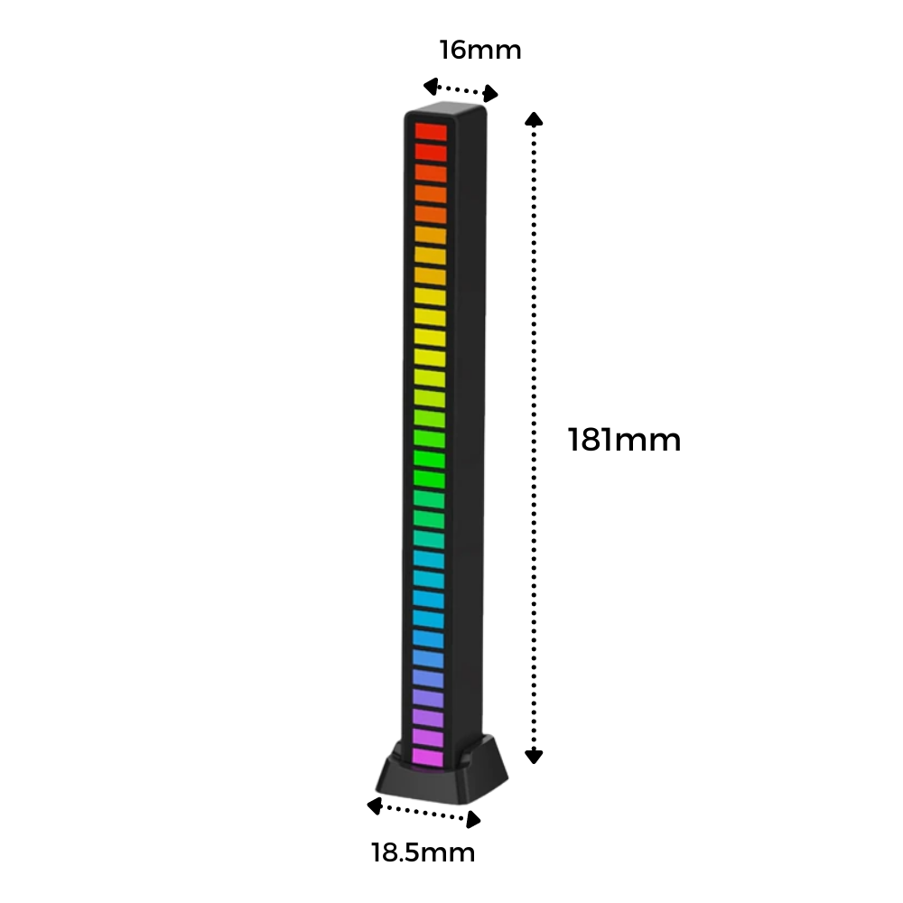 Luminária de ambiente musical LED Yzhm, luz suave e colorida, ideal para criar atmosfera acolhedora em quartos ou espaços.