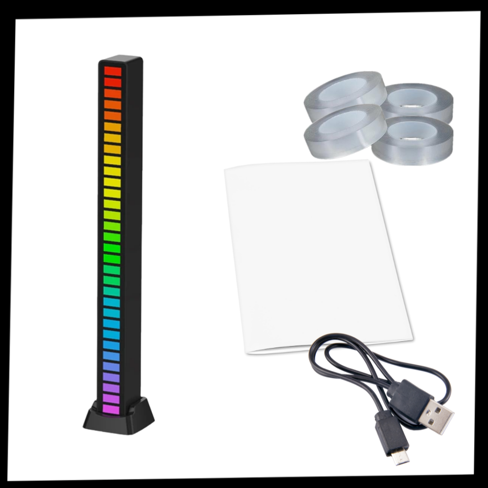 Luminária de ambiente musical LED Yzhm com luzes coloridas, ideal para decoração e criação de clima acolhedor.