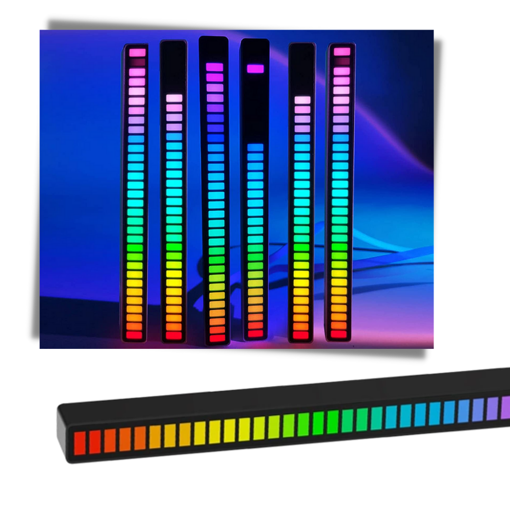 Luminária de parede LED Yzhm com design exclusivo e luz de ambiente musical, ideal para decoração aconchegante.