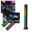 Luminária de ambiente musical LED Yzhm, luz suave e cores coloridas, ideal para decorar quartos ou espaços relaxantes.