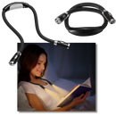 Lâmpada de leitura LED para pescoço da marca Ourleeme, confortável e flexível, com design ajustável para leitura prática.