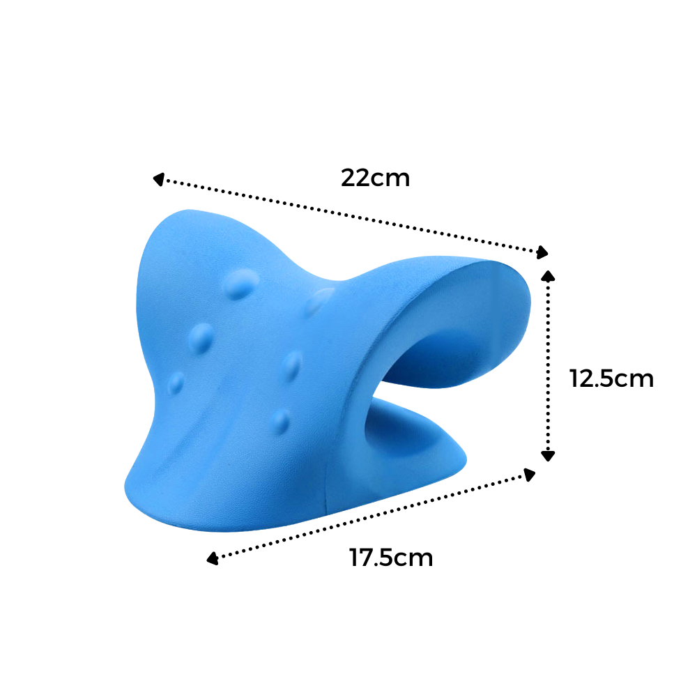 Almofada de alongamento para pescoço e ombros Yesfit, ajuda ao sono, com design ergonômico para relaxamento muscular.