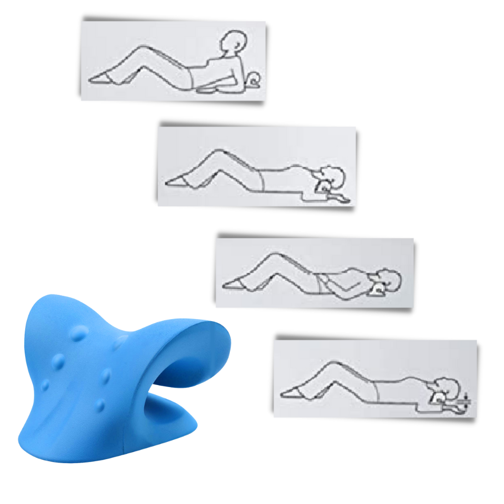 Almofada de alongamento para pescoço e ombros Yesfit, ajuda ao sono, fácil de usar, suporte confortável para relaxamento.