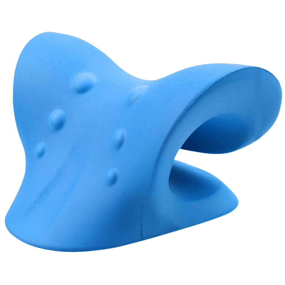 Almofada de alongamento para pescoço e ombros Yesfit, ajuda ao sono, suporte confortável para relaxamento e descanso.