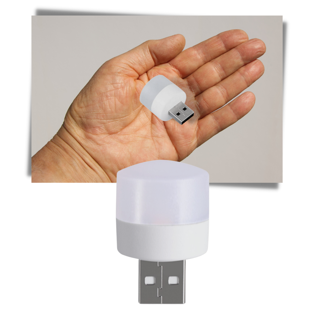 Lâmpada LED USB portátil da Megawheels, mini luminária para iluminação de ambientes ou leitura.