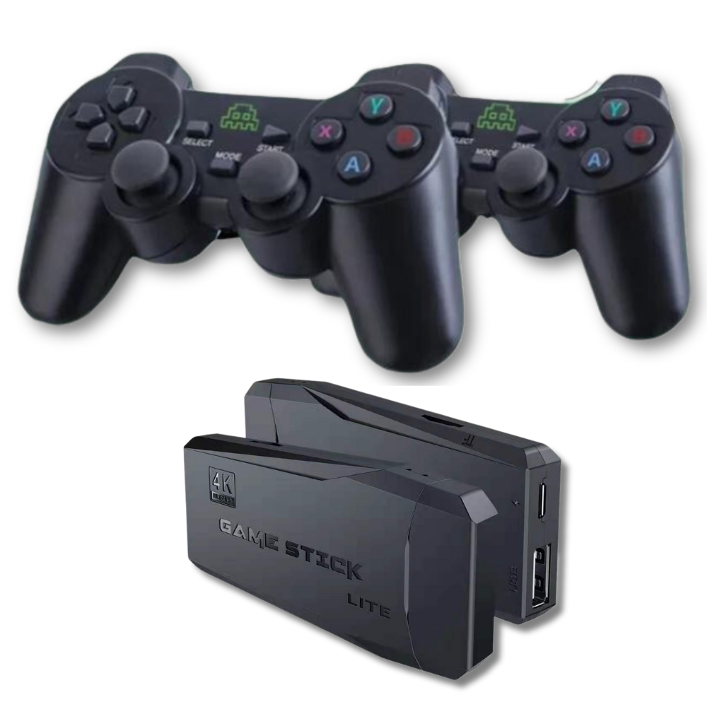 Console de videogame retro Akloker com controle clássico, estilo nostálgico e design compacto, ideal para jogos antigos.