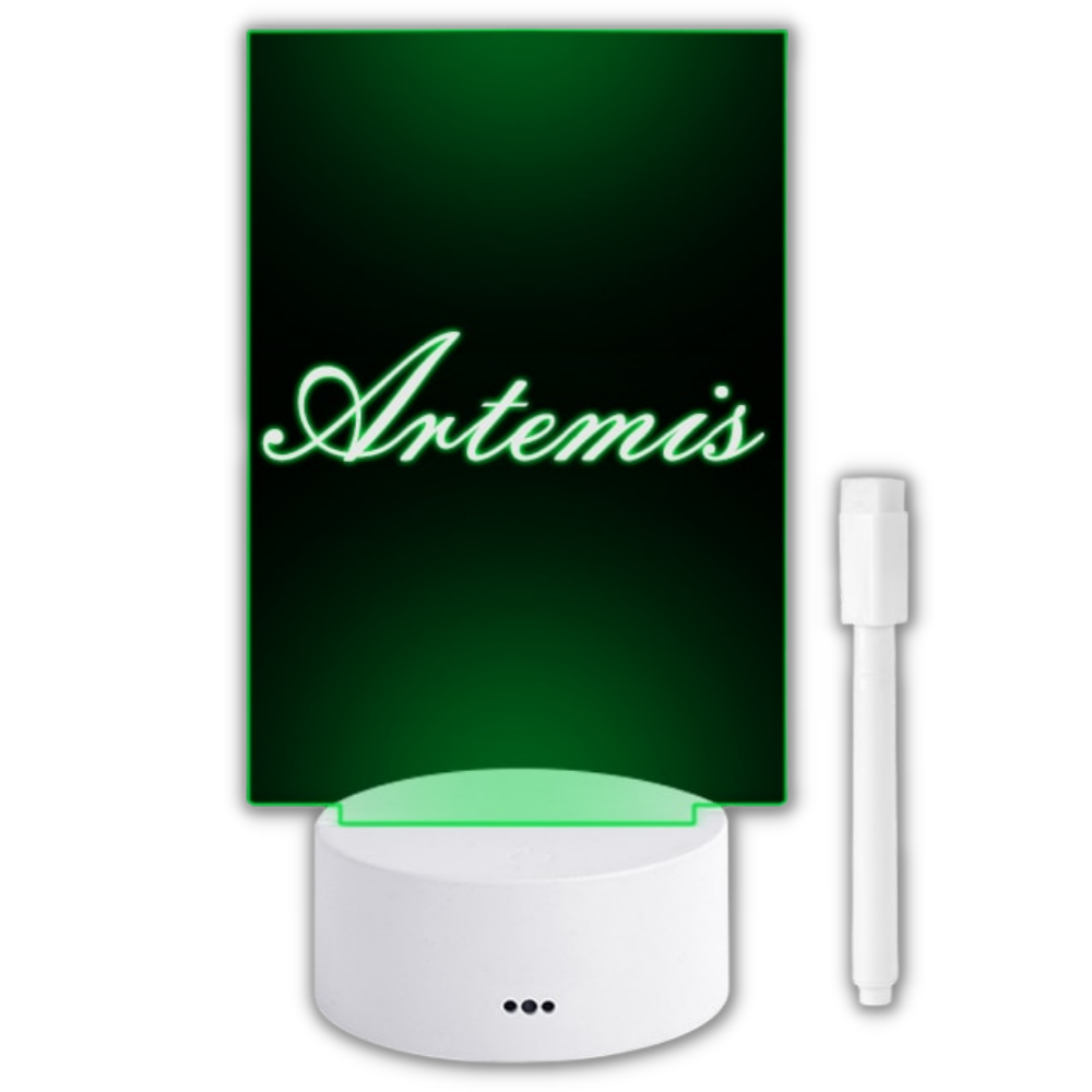 Quadro de exibição LED Aevxkhi com caneta para instrumentos de escrita e desenho, display luminoso para anotações.