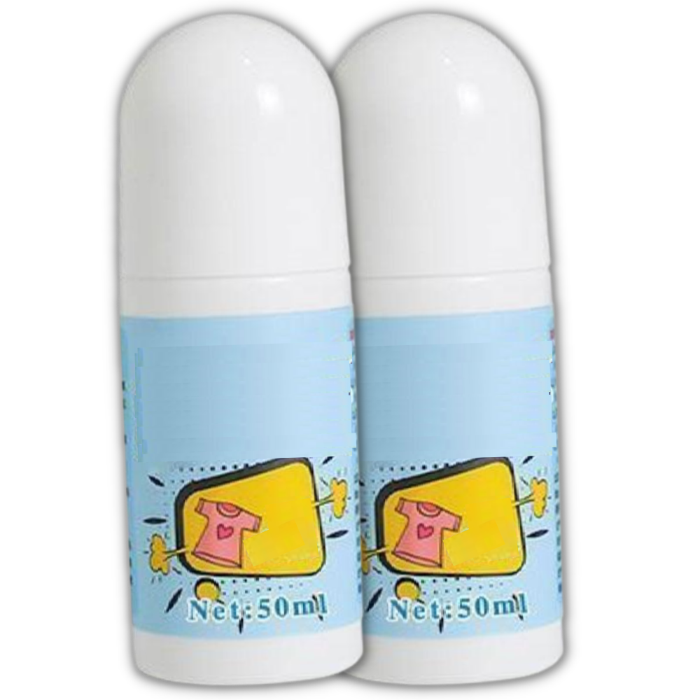 Conjunto de dois removedores de manchas potentes para tecidos da marca Wolfast, produtos de blanchisserie para limpeza eficaz.