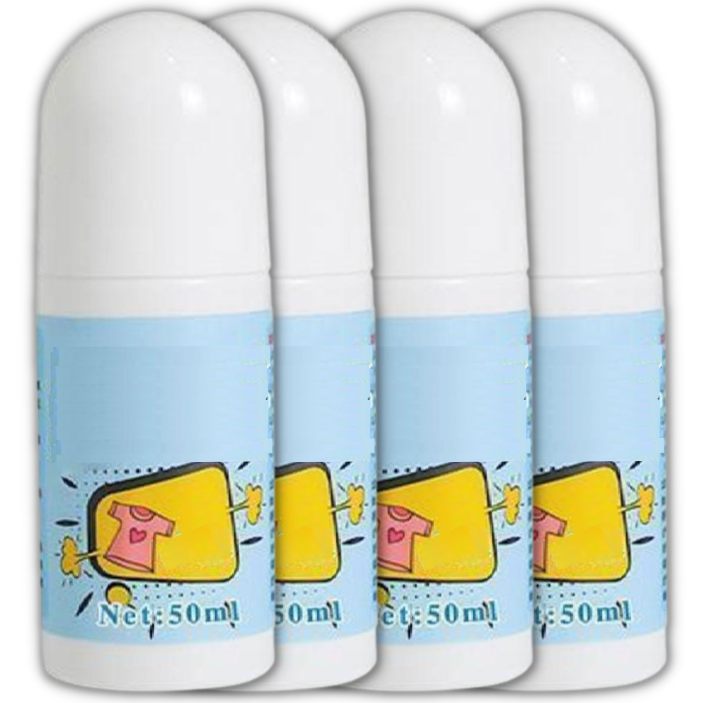 Conjunto de 4 removedores de manchas poderosos para tecidos da marca Wolfast, produtos de limpeza para lavanderia.